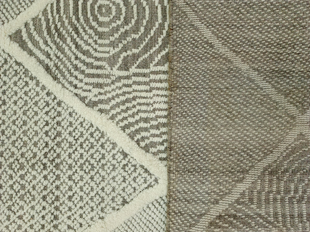 Close-up of textured fabric with geometric pattern
