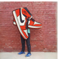 Man holding jordan rugs