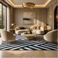 The Sapphire Maze Rug