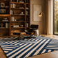 The Sapphire Maze Rug