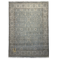 Decorative rug with intricate patterns on a plain background
