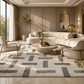 The Papyrus Grid Rug