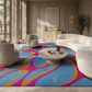 Magenta Flourish Rug