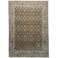 Decorative rug with intricate patterns on a plain background