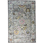 Decorative rug with intricate patterns on a white background