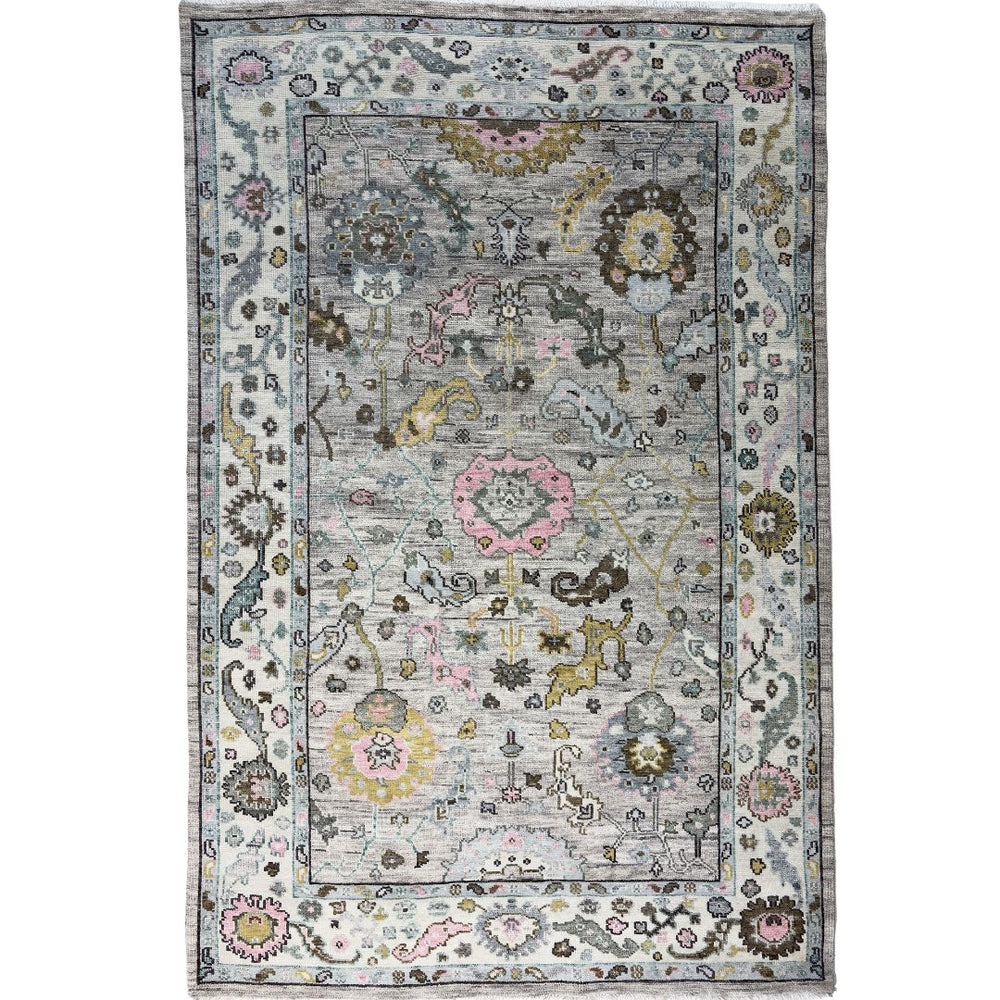 Decorative rug with intricate patterns on a white background