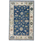 Decorative rug with intricate patterns on a white background