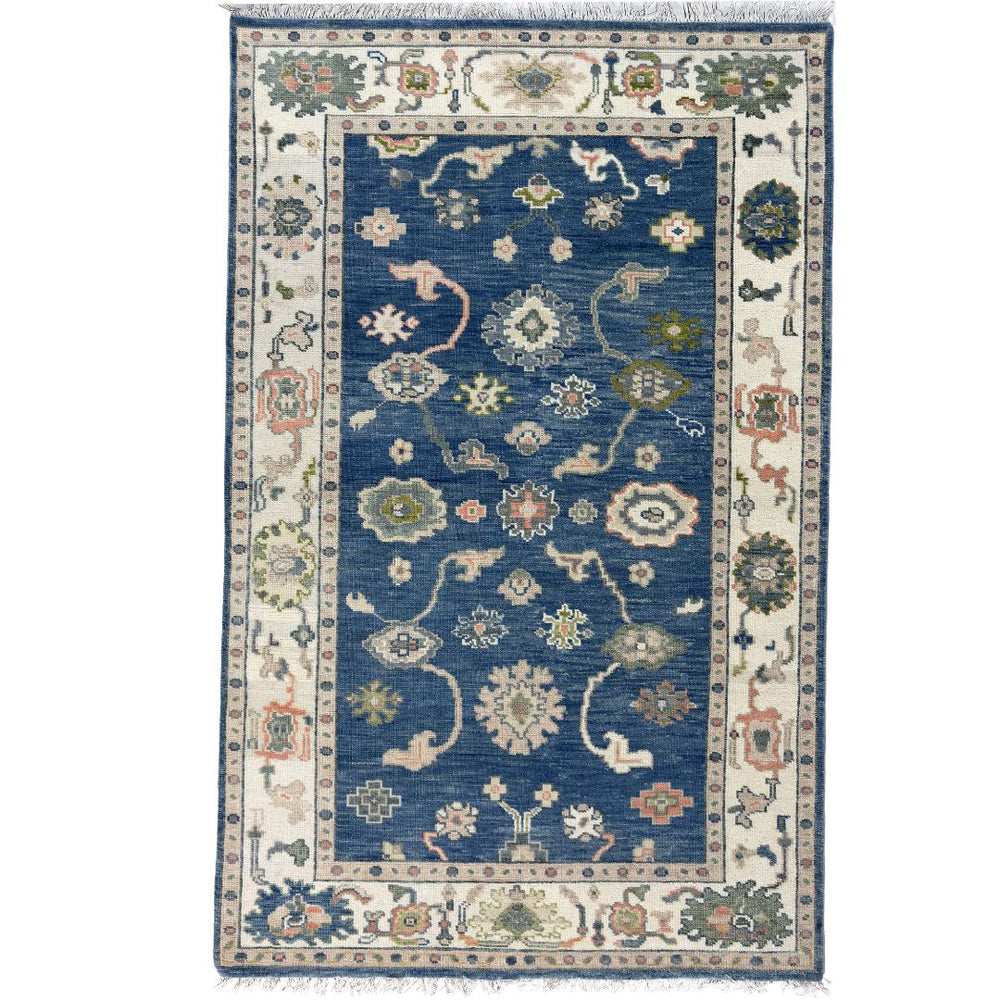 Decorative rug with intricate patterns on a white background