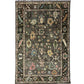 Decorative rug with intricate patterns on a white background