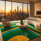 Flowing Pennants Rug