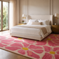 Raspberry Daisy Meadow Rug