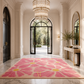 Raspberry Daisy Meadow Rug