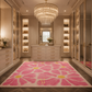 Raspberry Daisy Meadow Rug