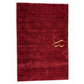 A rectangular deep red velvet placemat with a gold monogram logo reading 'AR' and 'Armed Radiance' in the center, displayed flat against a white background.