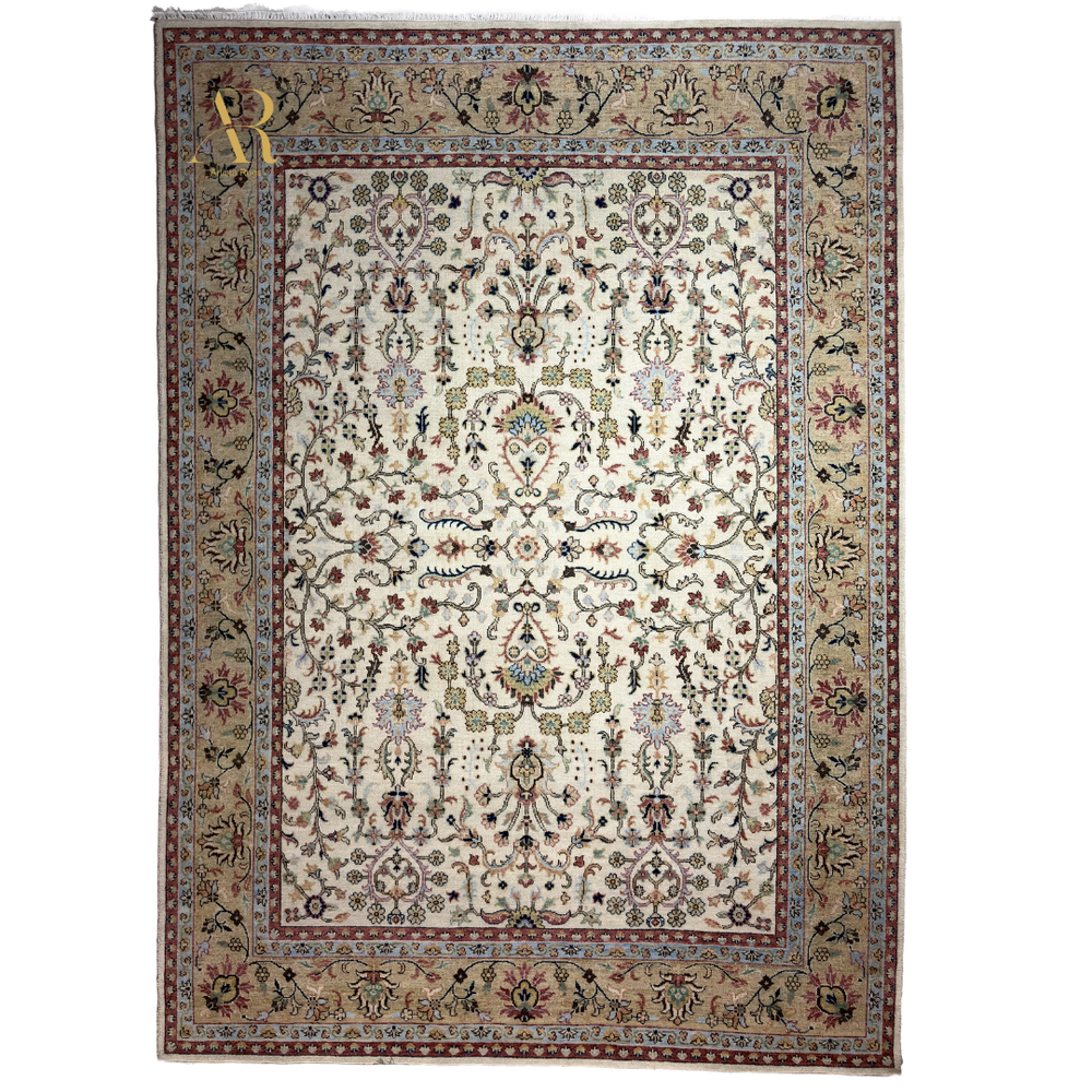 Ivory Garden Tabriz Rug