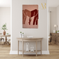 Elephant Love art Wall Hanging Rug by Artista Rugs