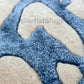 close up design of natural rug
