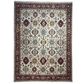 Decorative rug with geometric pattern on a white background