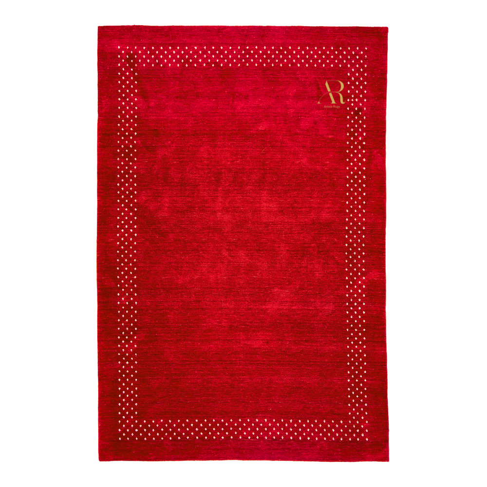 Scarlet Diamond Border rug