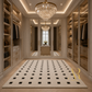 Monochrome Gird Rug