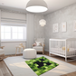 Fashionable modern design knotted rug