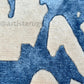 Blue and white soothing rug for nature lovers