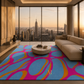 Magenta Flourish Rug