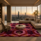The Crimson Temple Rug