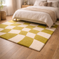 Lime Mirage Grid Rug