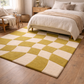 Lime Mirage Grid Rug