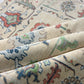 Close-up of patterned rugs with intricate designs.