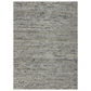 Textured gray area rug on a white background