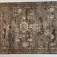 Decorative rug with intricate patterns on a plain background