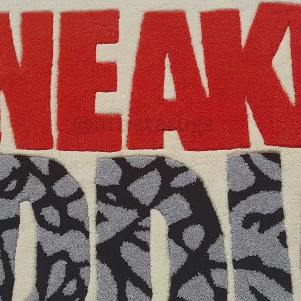 closeup video of handcrafted rug