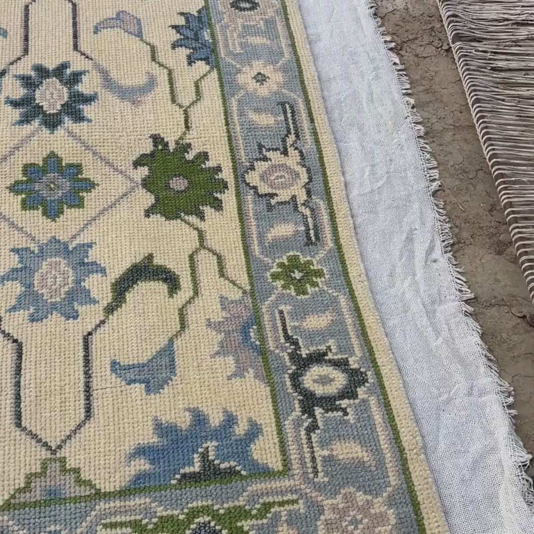Bedroom with a decorative rug on the floor