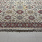 Decorative rug with geometric pattern on a white background